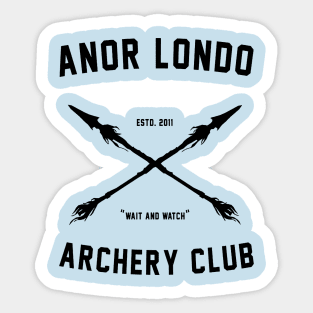 Archery Club Sticker